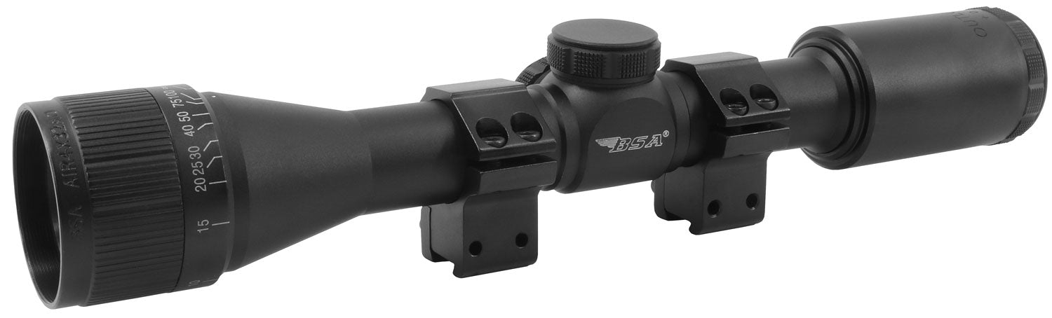 BSA AIR4X32AOTB Outlook  Matte Black 4x32mm AO 1" Tube Mil-Dot Reticle