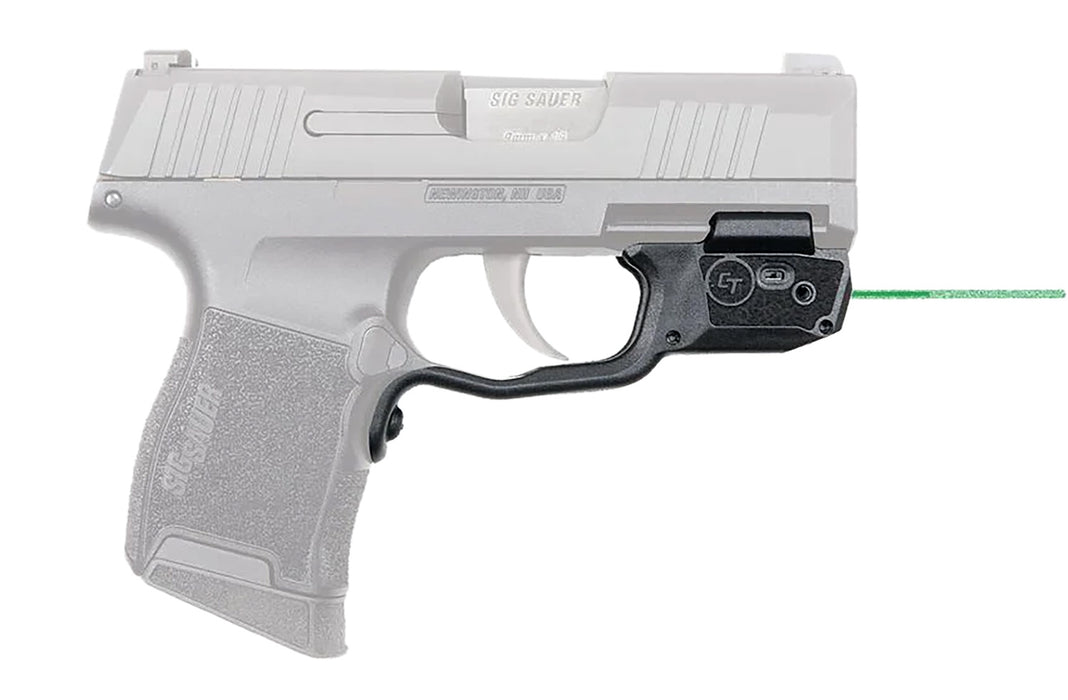 Crimson Trace 0181601 Laserguard  Fits Sig P365/P365XL/P365SAS, Green Laser Black Polymer Trigger Guard Mount
