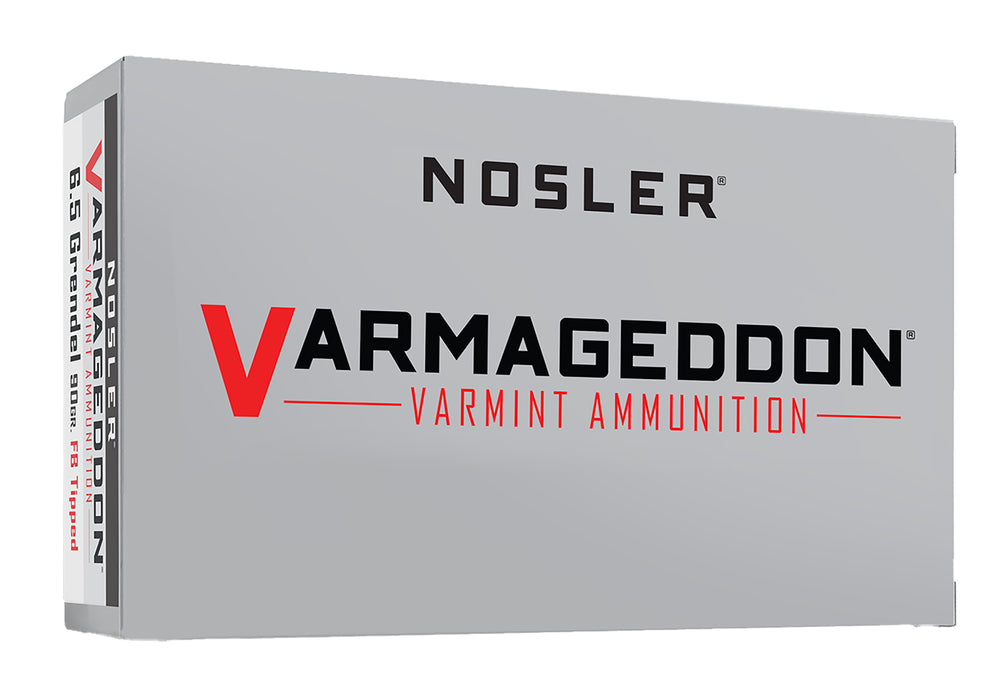 Nosler 65182 Varmageddon  6.5Grendel 90gr Flat Base Tipped 20 Per Box/10 Case