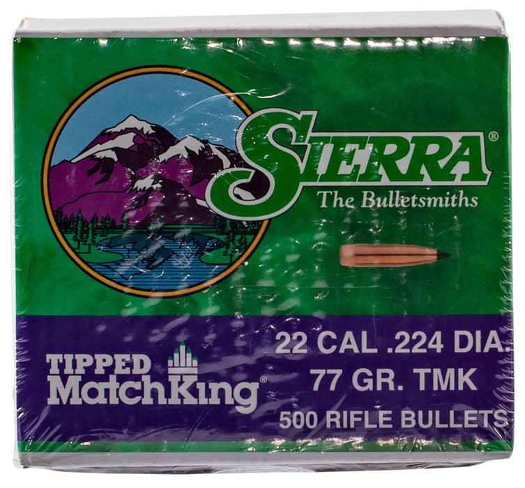 Sierra 7177C Tipped MatchKing  .22 Cal .224 77 gr Tipped MatchKing/ 500 Per Box