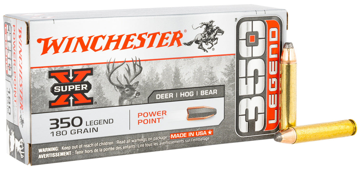 Winchester Ammo X3501 Super X  350 Legend 180 gr 2100 fps Power-Point (PP) 20 Bx/10 Cs