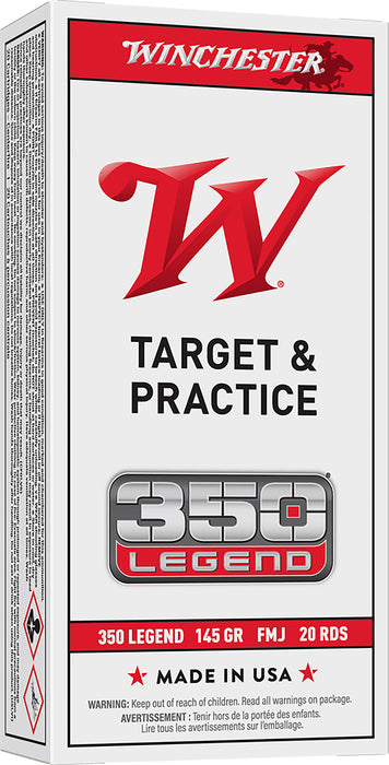 Winchester Ammo USA3501 USA  350Legend 145gr Full Metal Jacket 20 Per Box/10 Case