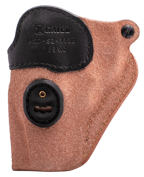 Galco S2118B Scout 3.0  IWB Natural/Black Leather UniClip/Stealth Clip Fits Ruger SP101 Ambidextrous