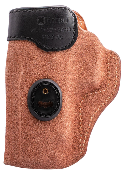 Galco S2248B Scout 3.0  IWB Natural/Black Leather UniClip/Stealth Clip Fits Sig P220/Sig P226/Browning BDA Ambidextrous