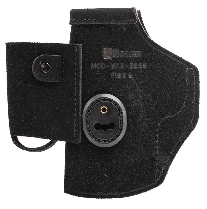 Galco WK2226B WalkAbout 2.0  IWB Black Leather Compatible w/ Glock 19X/19 Gen1-5/23 Gen2-5 UniClip/Stealth Clip Mount Ambidextrous