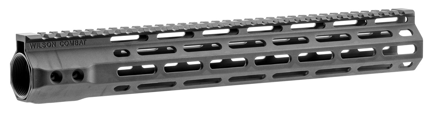 Wilson Combat TRMLOK14 M-LOK Rail  AR-15 Black Hardcoat Anodized 6005A-T5 Aluminum 13.80" M-LOK