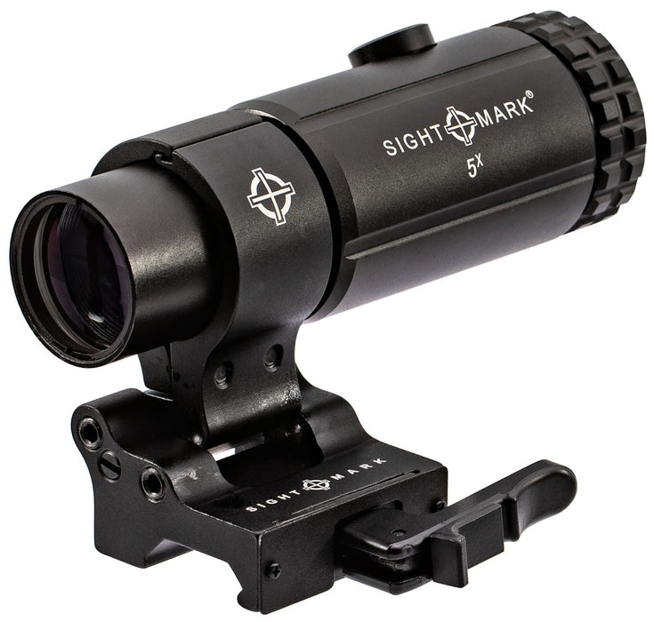 Sightmark SM19064 T-5 Magnifier 5X with Flip to Side Mount Magnifier Matte Black 23mm