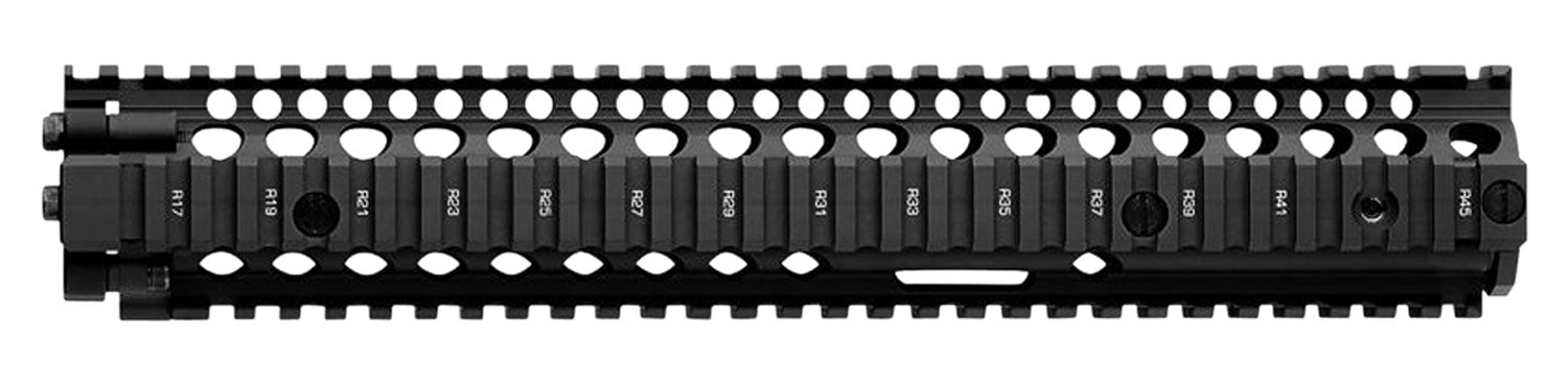 Daniel Defense 0100408001006 M4A1 RIS II Handguard 12.25" 2-Piece, Free-Floating Style Made of 6061-T6 Aluminum with Black Anodized Finish & Picatinny Rail for AR-15