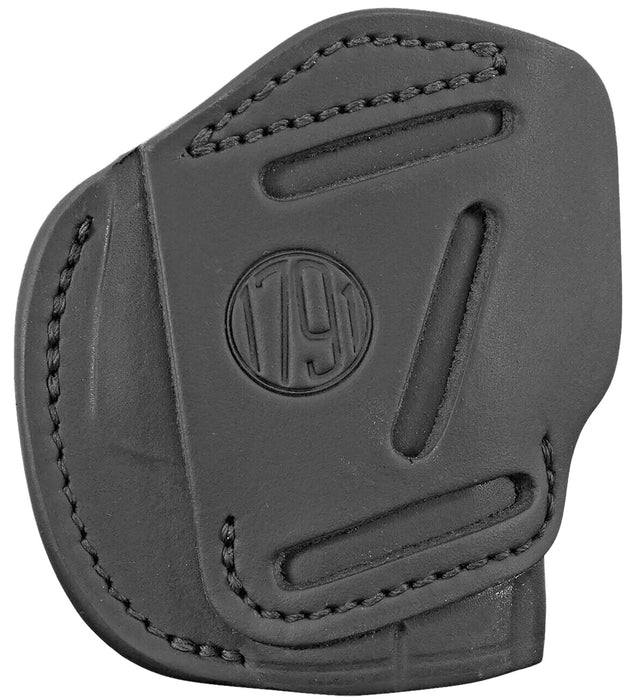 1791 Gunleather 3WH2SBLA 3-Way  IWB/OWB Size 02 Stealth Black Leather Belt Loop Compatible w/ Ruger LCP Compatible w/ Glock 42 Compatible w/ S&W Bodyguard Ambidextrous Hand