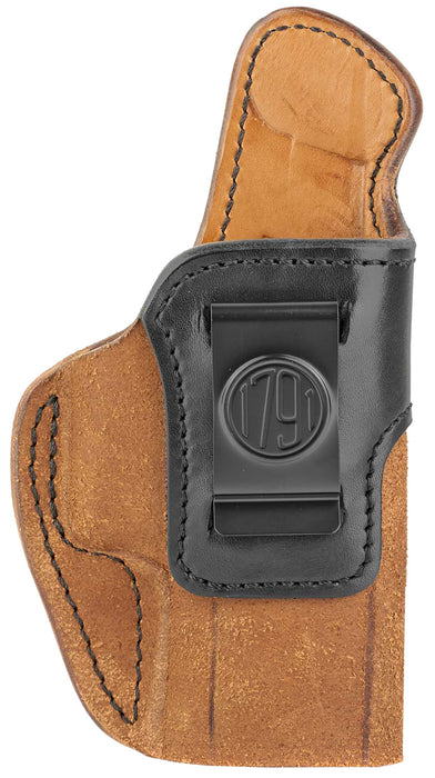 1791 Gunleather RCH5BLBR RCH  IWB Size 05 Black/Brown Leather Belt Clip Fits Springfield XD-M/HK VP9SK Right Hand