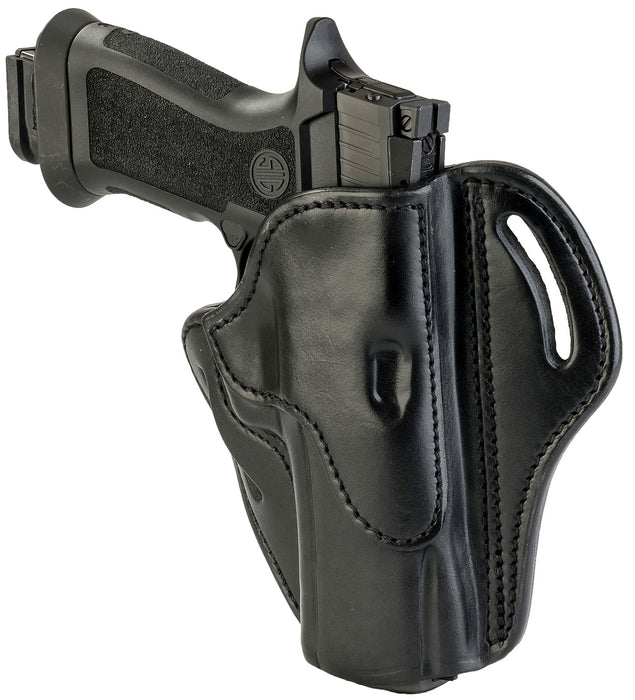 1791 Gunleather BH24SBLR BH2.4  OWB 2.4 Stealth Black Leather Belt Slide Fits Walther PPQ/Sig P320/Springfield XD-M