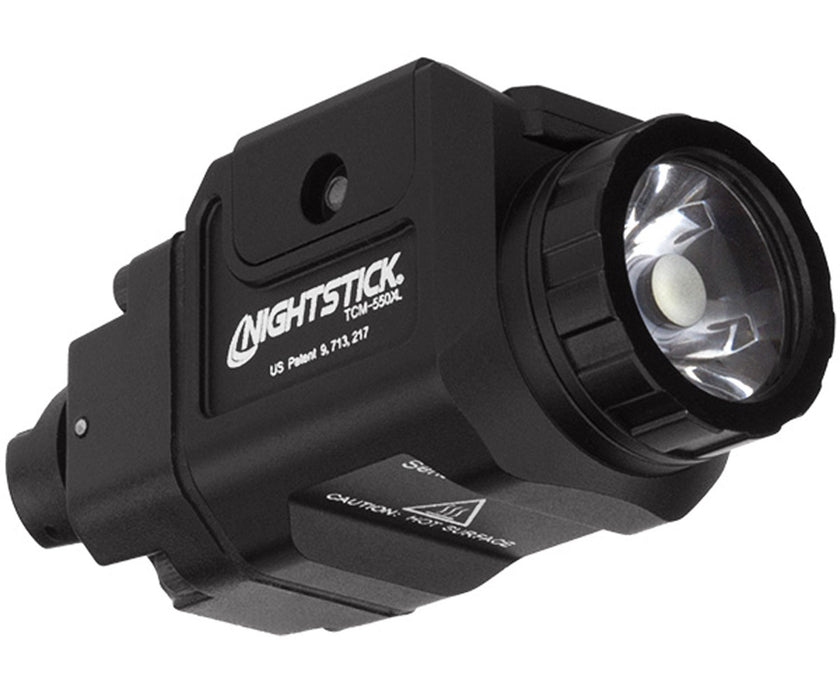 Nightstick TCM550XL Compact Weapon-Mounted Light  Black Anodized 550 Lumens White LED