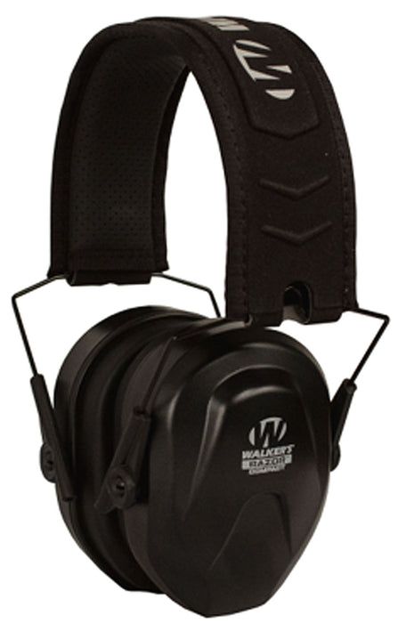 Walker's GWPCRPAS Razor Compact Passive Muff 24 dB Over the Head Black Polymer Fits Youth/Women