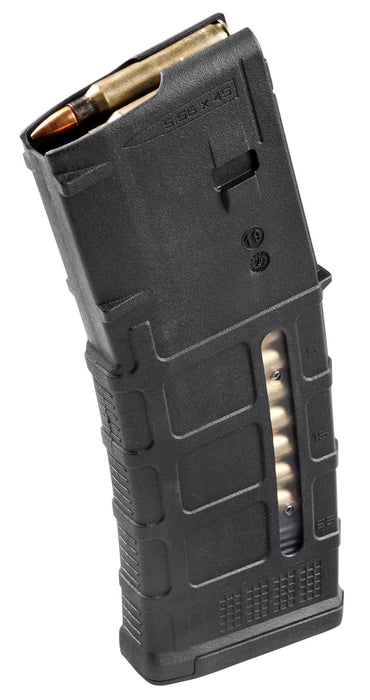 Magpul MAG556-BLK PMAG GEN M3 30rd Detachable w/Capacity Window 223 Rem/5.56x45mm NATO Fits AR-15/M16/M4 Black Polymer