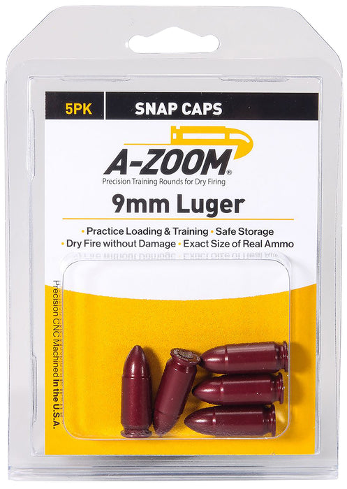 A-Zoom 15116 Precision Pistol 9mm Luger Aluminum 5 Pack