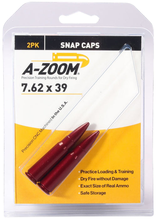 A-Zoom 12234 Rifle Snap Cap 7.62x39mm Aluminum 2 Pack