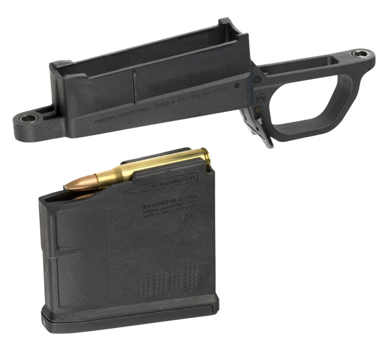 Magpul MAG489-BLK Bolt Action Mag Well Hunter 700L Stock Made of Polymer w/ Black Finish Includes PMAG5 AC Magazine