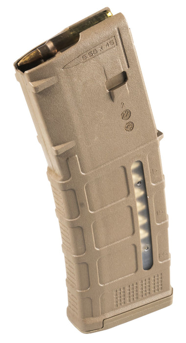 Magpul MAG556-MCT PMAG GEN M3 30rd Detachable w/Capacity Window 223 Rem/5.56x45mm NATO Fits AR-15/M16/M4 Coyote Tan Polymer