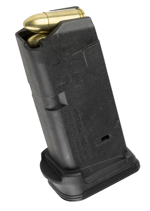 Magpul MAG674-BLK PMAG GL9 12rd 9mm Luger Compatible w/Glock 26 Black Polymer