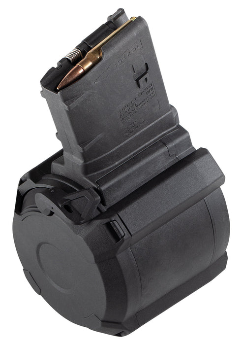 Magpul MAG993-BLK PMAG GEN M3 50rd Drum 308 Win/7.62x51mm NATO Fits AR-10/M110/SR25 Black Polymer