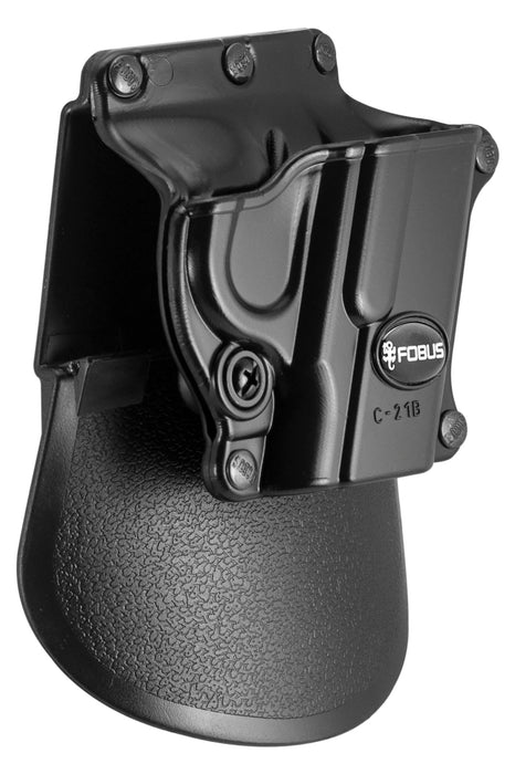 Fobus C21B Passive Retention Compact OWB Black Plastic Paddle Fits 1911 w/o Rail Right Hand