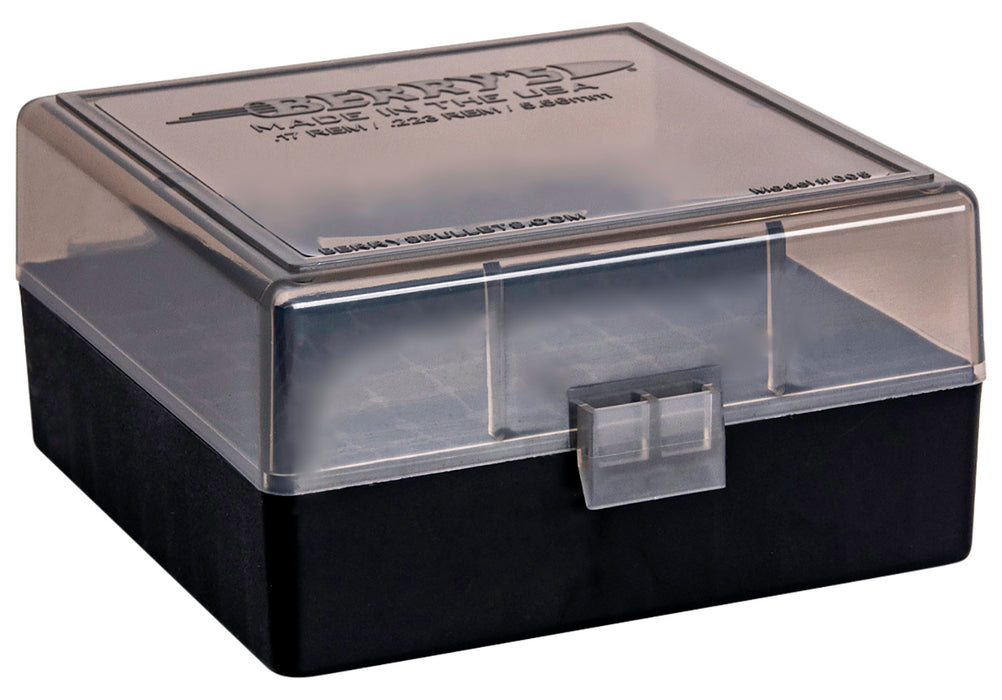 Berry's 11664 Ammo Box  .223 Rem/ 5.56x45mm NATO Smoke/Black Polypropylene 2.30" L x 0.42" 100rd