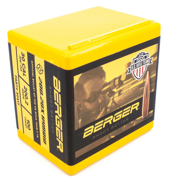 Berger Bullets 30417 Hybrid Target  30Cal 200.2gr 100/Box