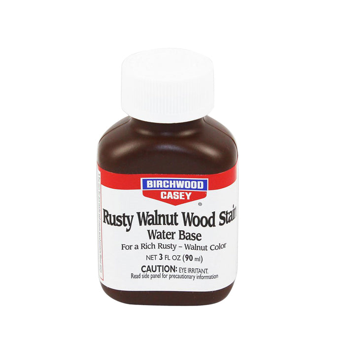 Birchwood Casey 24323 Rusty Walnut Wood Stain Water-Based 3 oz. Bottle