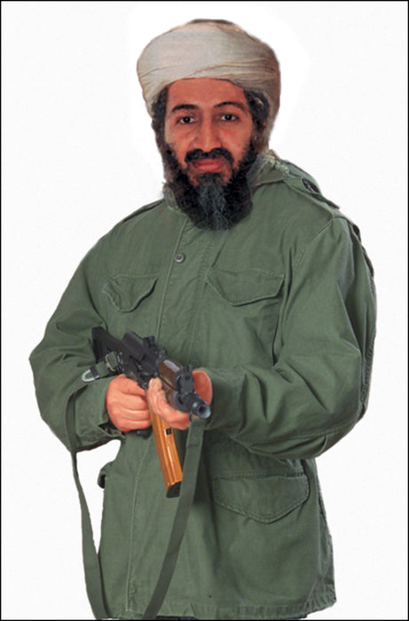 Action Target 1RT100 Military Terrorist Photo Osama Bin Laden Heavy Paper Hanging 24" x 38" Multi-Color 100 Per Box