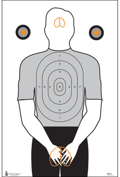 Action Target PIC12100 Entertainment Politically Incorrect Silhouette Paper Hanging 23" x 35" Black/Gray/White 100 Per Box