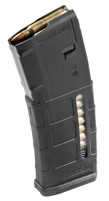 Magpul MAG570-BLK PMAG GEN M2 MOE 30rd Detachable w/Capacity Window 223 Rem/5.56x45mm NATO Fits AR-15/M16/M4 Black Polymer