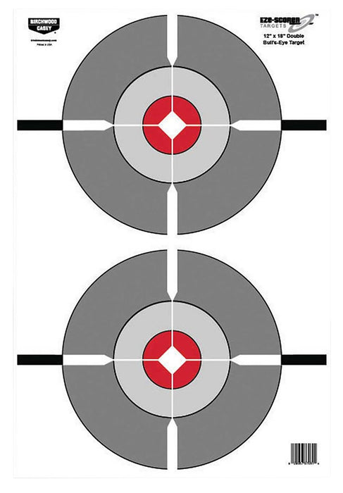 Birchwood Casey 37061 EZE-Scorer  Bullseye Paper Target 12" x 18" 100 Per Pack