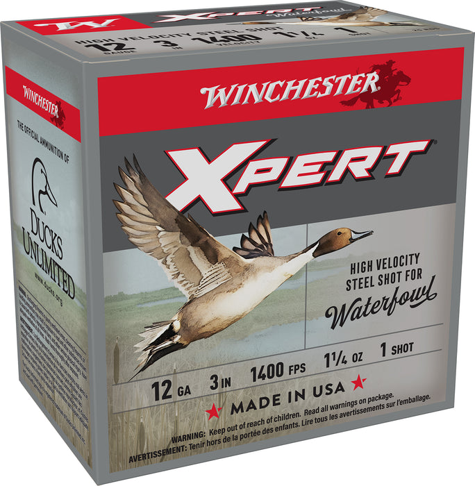 Winchester Ammo WEX123H1 Super X Xpert High Velocity 12Gauge 3" 1 1/4oz 1Shot 25 Per Box/10 Case
