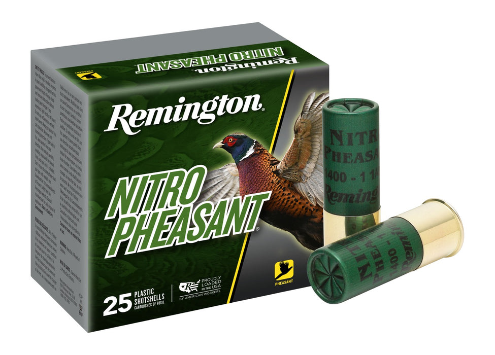 Remington Ammunition 28632 Nitro Pheasant  12Gauge 2.75" 1 3/8oz 4Shot 25 Per Box/10 Case