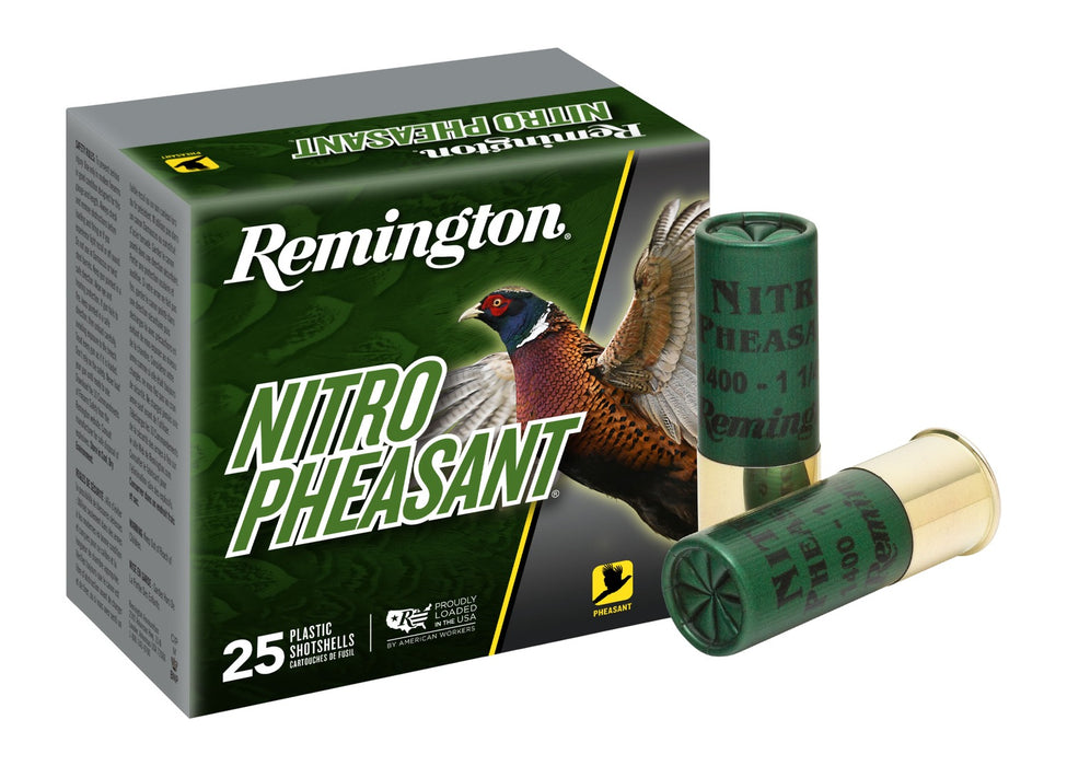 Remington Ammunition 28636 Nitro Pheasant  12Gauge 2.75" 1 3/8oz 6Shot 25 Per Box/10 Case
