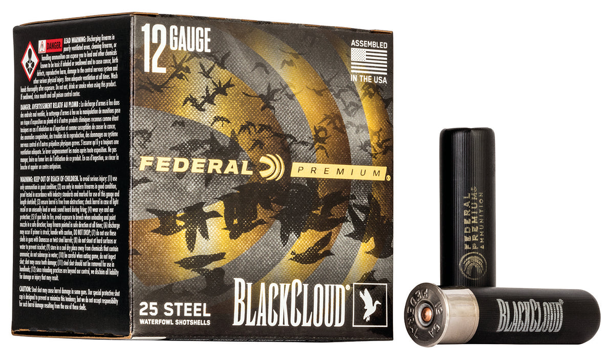 Federal PWBX1342 Premium Black Cloud FS 12 Gauge 3.50" 1 1/2 oz 1500 fps 2 Shot 25 Bx/10 Cs