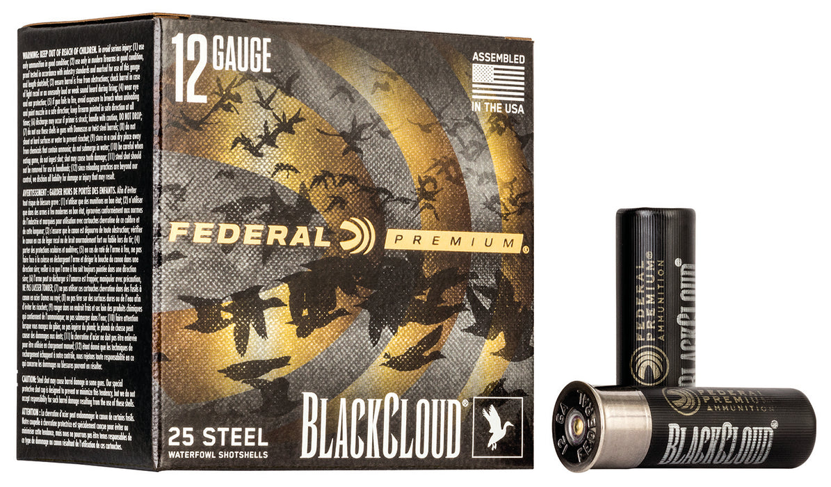 Federal PWBX142BB Premium Black Cloud FS 12 Gauge 3" 1 1/4 oz 1450 fps BB Shot 25 Bx/10 Cs