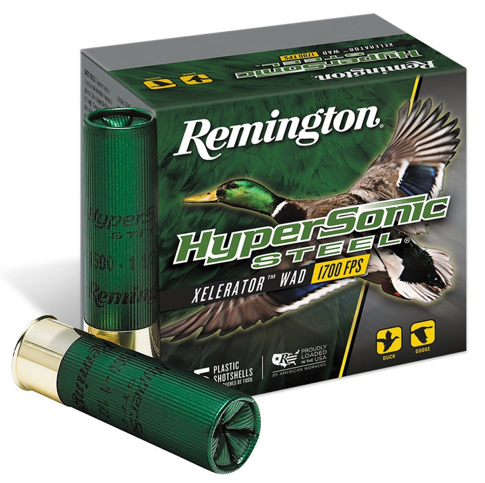 Remington Ammunition 26775 HyperSonic Steel 12Gauge 3" 1 1/4oz 2Shot 25 Per Box/10 Case