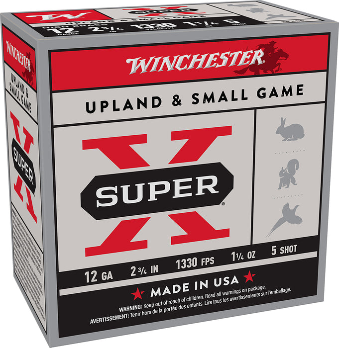 Winchester Ammo X125 Super X Game Load High Brass 12Gauge 2.75" 1 1/4oz 5Shot 25 Per Box/10 Case