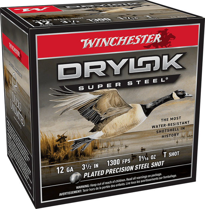 Winchester Ammo XSC12LT DryLock Super Magnum 12 Gauge 3.50" 1 9/16 oz 1300 fps T Shot 25 Bx/10 Cs