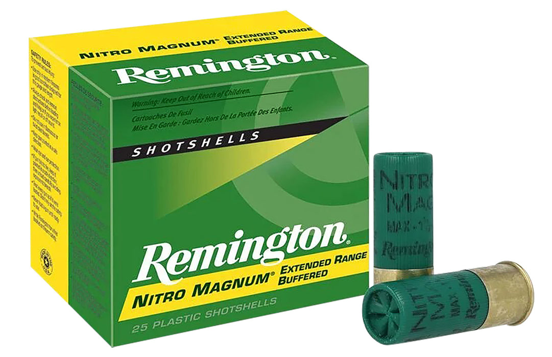 Remington Ammunition 26676 Nitro Magnum  12 Gauge 2.75" 1 1/2 oz 1260 fps 2 Shot 25 Bx/10 Cs