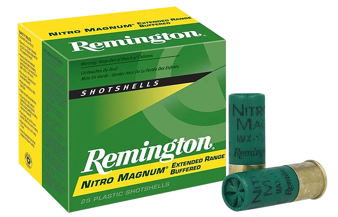 Remington Ammunition 26682 Nitro Magnum  12 Gauge 3" 1 7/8 oz 1210 fps 2 Shot 25 Bx/10 Cs