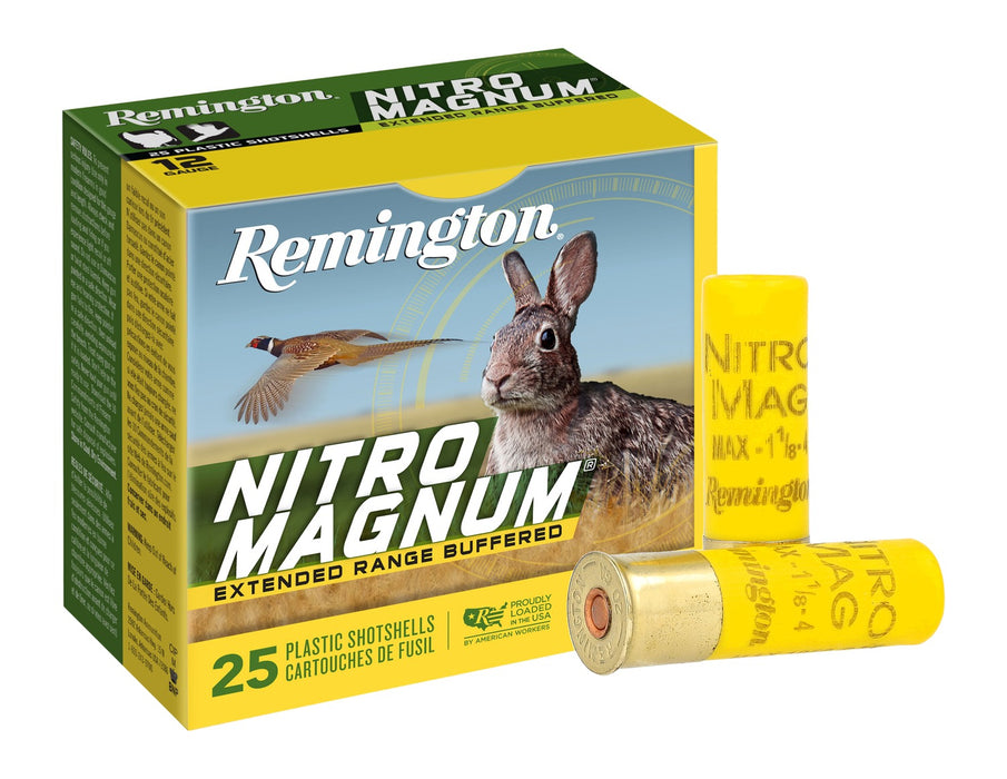 Remington Ammunition 20672 Nitro Magnum  20Gauge 3" 1 1/4oz 4Shot 25 Per Box/10 Case