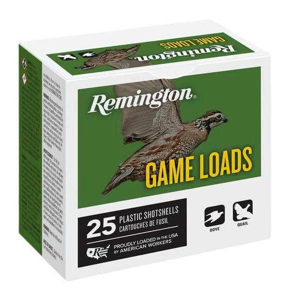 Remington Ammunition 20032 Game Load  12Gauge 2.75" 1oz 8Shot 25 Per Box/10 Case