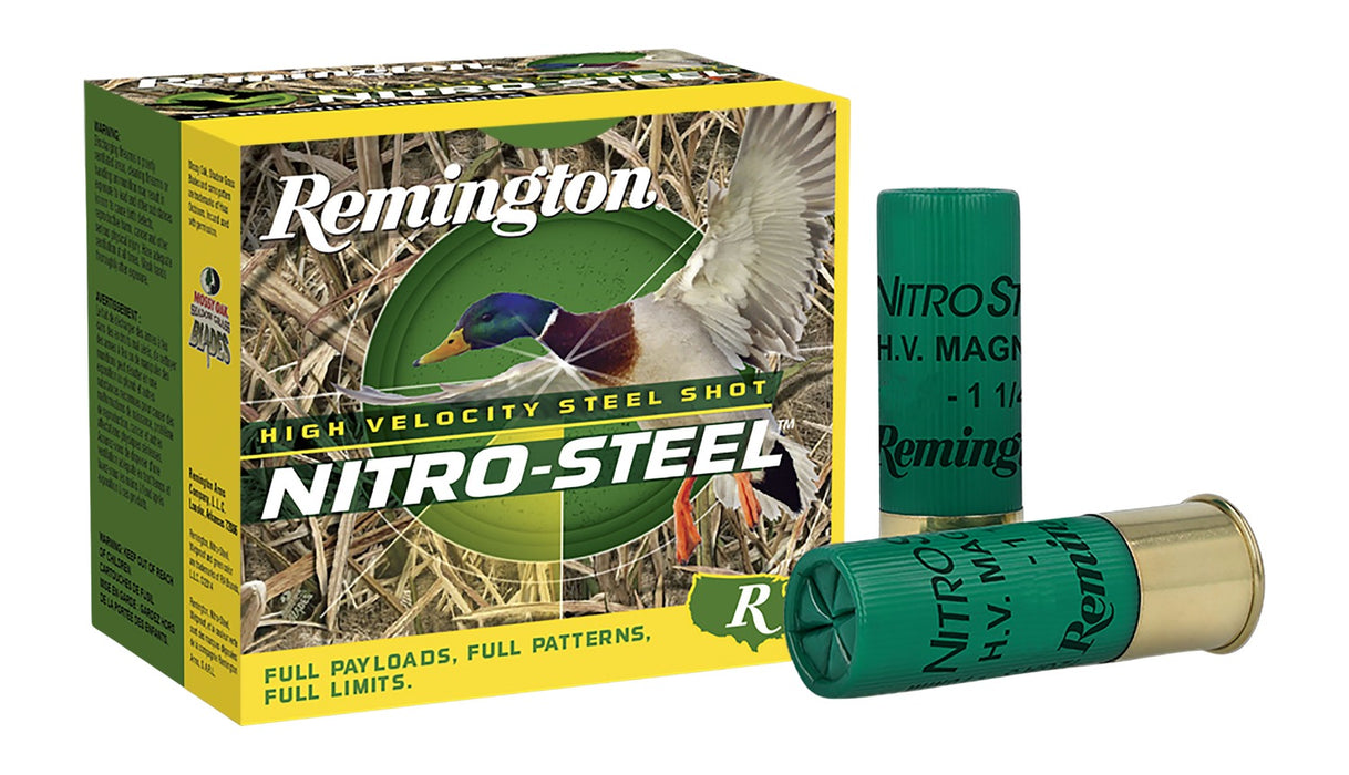 Remington Ammunition 20852 Nitro-Steel High Velocity 12Gauge 3" 1 3/8oz TShot 25 Per Box/10 Case