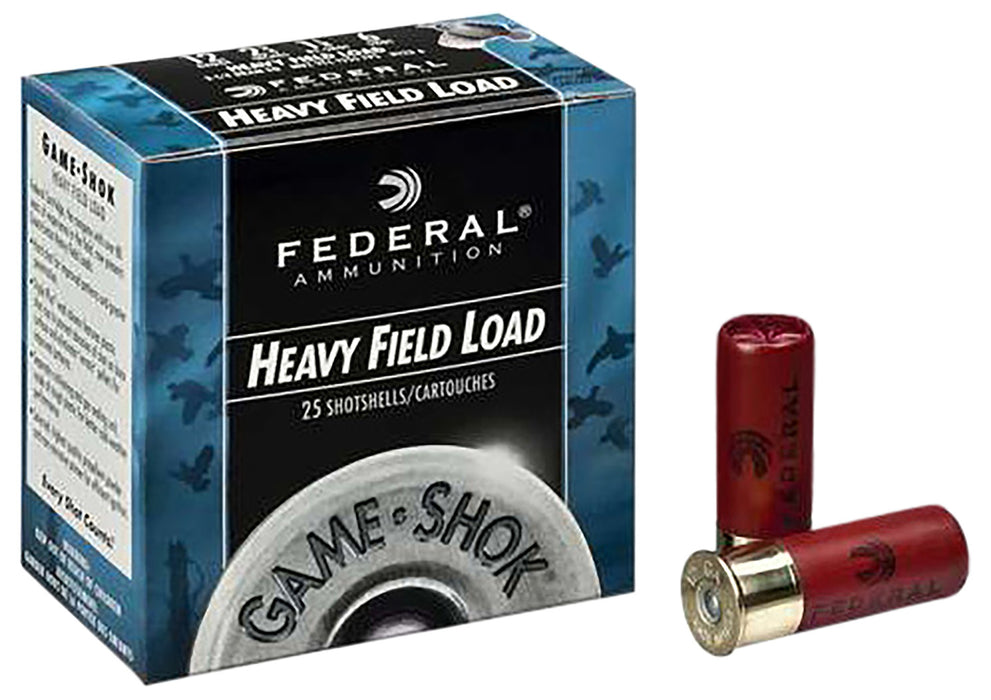 Federal H1256 Game-Shok Heavy Field 12 Gauge 2.75" 1 1/4 oz 1220 fps 6 Shot 25 Bx/10 Cs