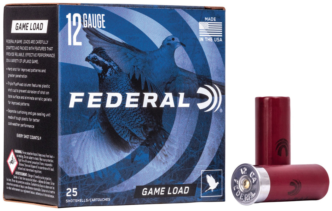 Federal H1216 Game-Shok Upland 12Gauge 2.75" 1oz 6Shot 25 Per Box/10 Case