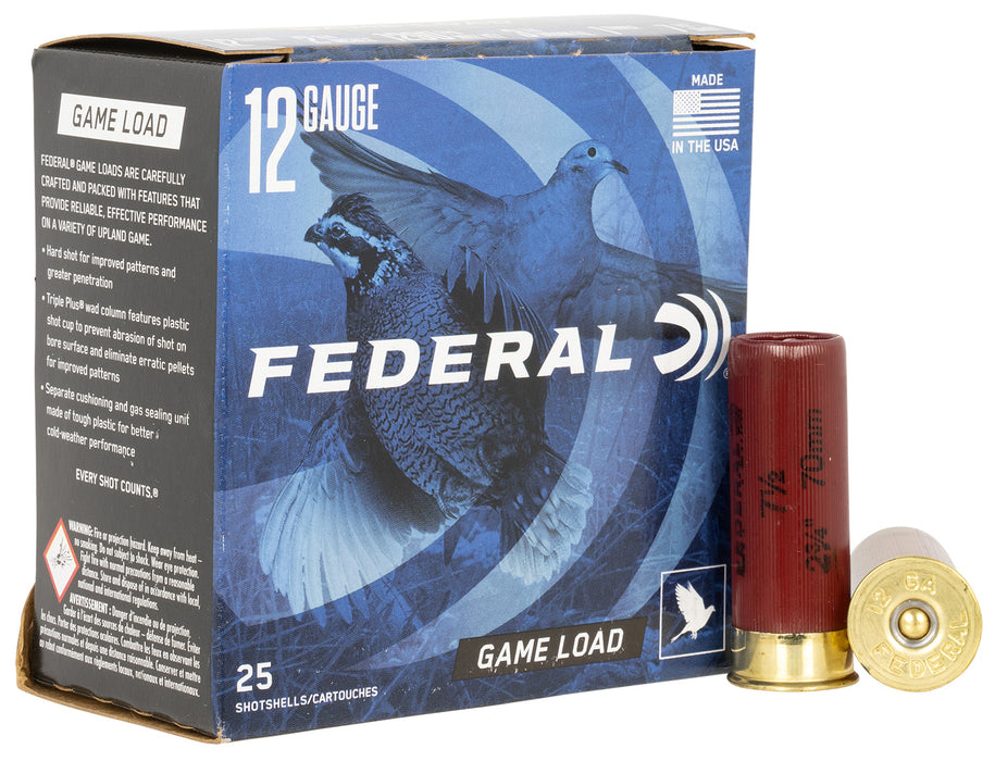 Federal H12175 Game-Shok  12 Gauge 2.75" 1 oz 1290 fps 7.5 Shot 25 Bx/10 Cs