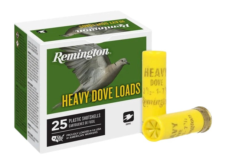 Remington Ammunition 28777 Heavy Dove Loads  20Gauge 2.75" 1oz 7.5Shot 25 Per Box/10 Case