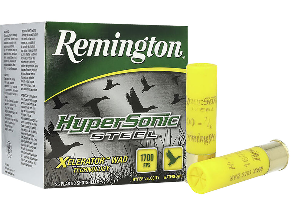 Remington Ammunition 26823 HyperSonic Steel  20 Gauge 3" 7/8 oz 1600 fps 2 Shot 25 Bx/10 Cs